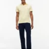 Polo Oxford Slub com textura e corte regular Polo Oxford Slub com textura e corte regular