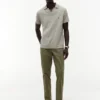 Polo Oxford Slub com textura e corte regular Polo Oxford Slub com textura e corte regular
