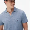 Polo Oxford Slub com textura e corte regular Polo Oxford Slub com textura e corte regular