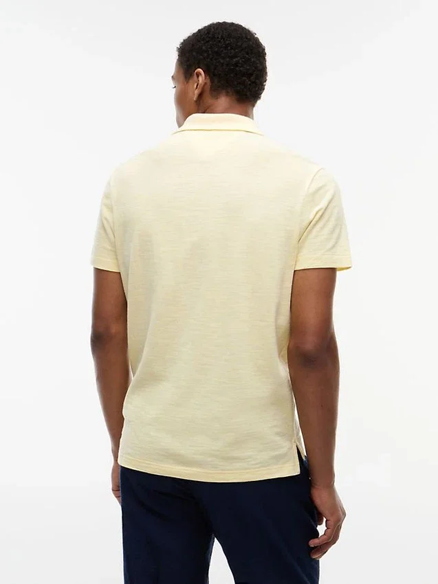 Polo Oxford Slub com textura e corte regular Polo Oxford Slub com textura e corte regular