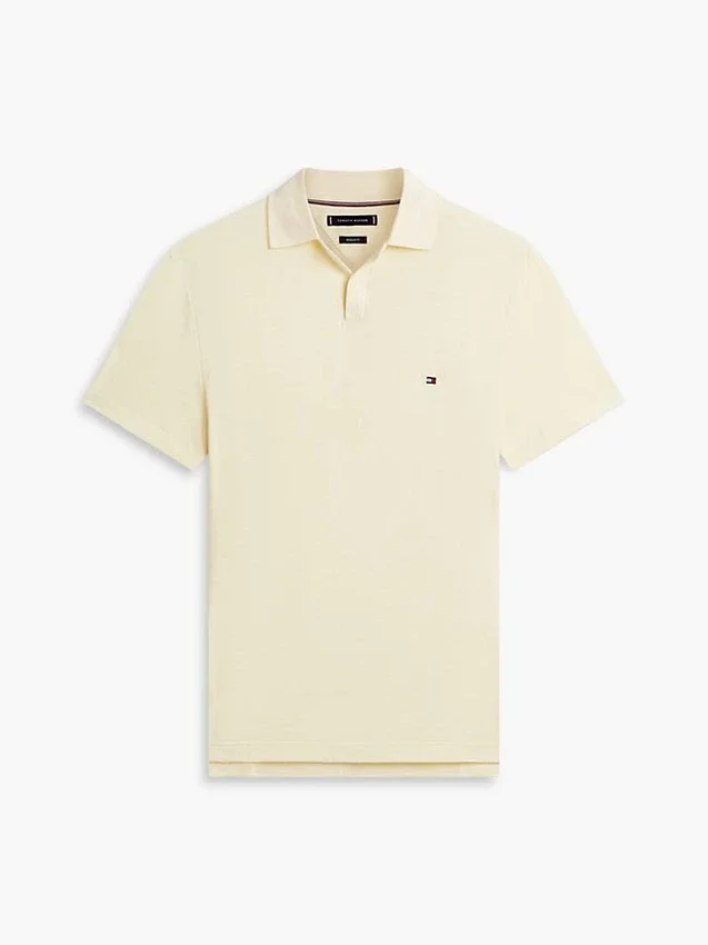 Polo Oxford Slub com textura e corte regular Polo Oxford Slub com textura e corte regular