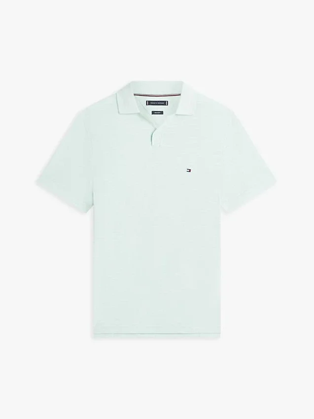 Polo Oxford Slub com textura e corte regular Polo Oxford Slub com textura e corte regular
