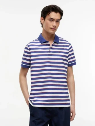 Polo às riscas Tommy Jeans de corte regular