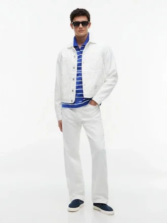 Polo às riscas Tommy Jeans de corte regular