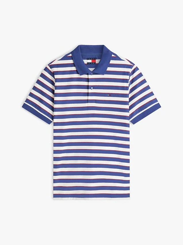 Polo às riscas Tommy Jeans de corte regular Polo às riscas Tommy Jeans de corte regular