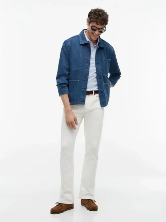 Polo Slim Fit com detalhes em contraste