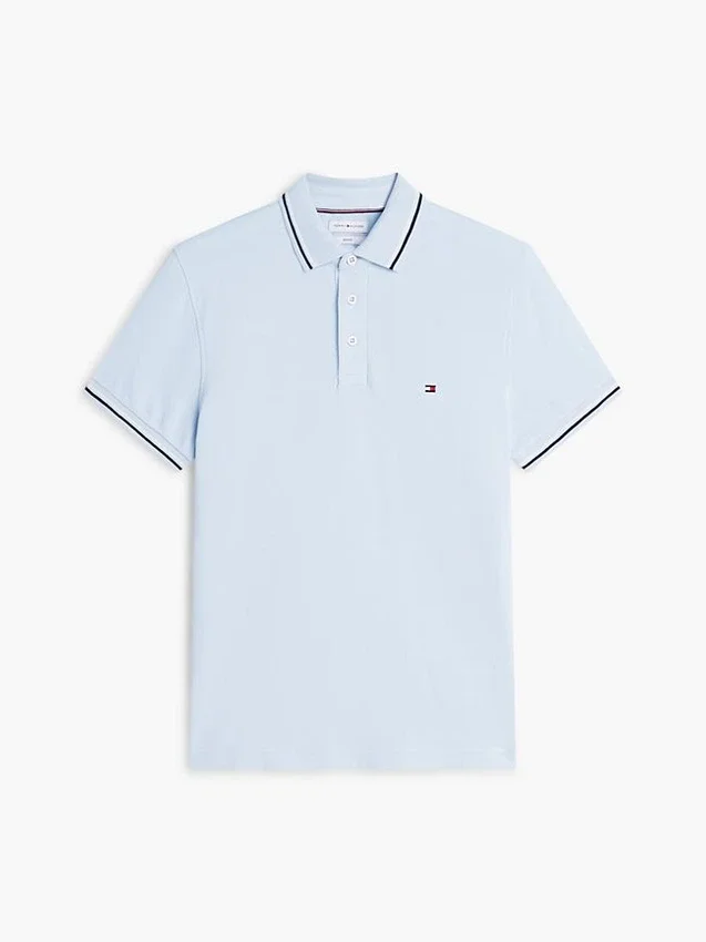 Polo Slim Fit com detalhes em contraste Polo Slim Fit com detalhes em contraste