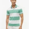 Polo Slim Fit com riscas de râguebi Polo Slim Fit com riscas de râguebi