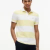 Polo Slim Fit com riscas de râguebi Polo Slim Fit com riscas de râguebi