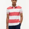 Polo Slim Fit com riscas de râguebi Polo Slim Fit com riscas de râguebi