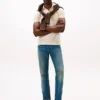 Polo Slim Fit com riscas de râguebi Polo Slim Fit com riscas de râguebi