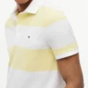 Polo Slim Fit com riscas de râguebi Polo Slim Fit com riscas de râguebi