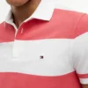 Polo Slim Fit com riscas de râguebi Polo Slim Fit com riscas de râguebi