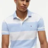 Polo Slim Fit com riscas de râguebi Polo Slim Fit com riscas de râguebi