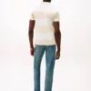 Polo Slim Fit com riscas de râguebi Polo Slim Fit com riscas de râguebi