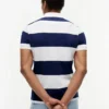 Polo Slim Fit com riscas de râguebi Polo Slim Fit com riscas de râguebi