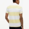 Polo Slim Fit com riscas de râguebi Polo Slim Fit com riscas de râguebi