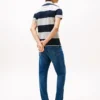 Polo Slim Fit com riscas de râguebi Polo Slim Fit com riscas de râguebi