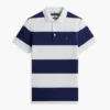 Polo Slim Fit com riscas de râguebi Polo Slim Fit com riscas de râguebi