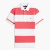 Polo Slim Fit com riscas de râguebi Polo Slim Fit com riscas de râguebi