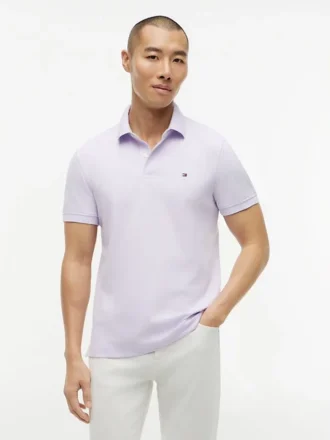 Polo Tommy com corte regular e elástico