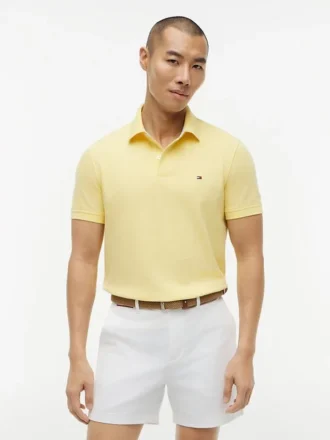 Polo Tommy com corte regular e elástico