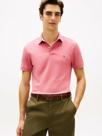 Polo Tommy com corte regular e elástico