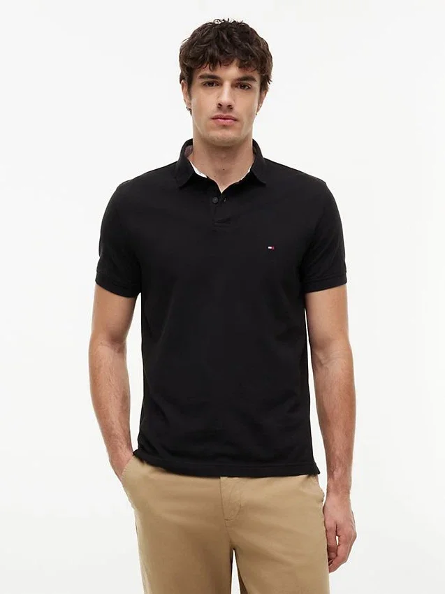 Polo Tommy com corte regular e elástico Polo Tommy com corte regular e elástico