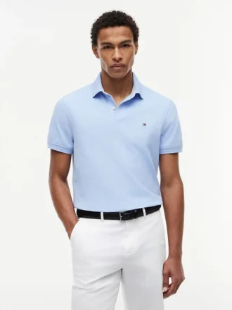 Polo Tommy com corte regular e elástico