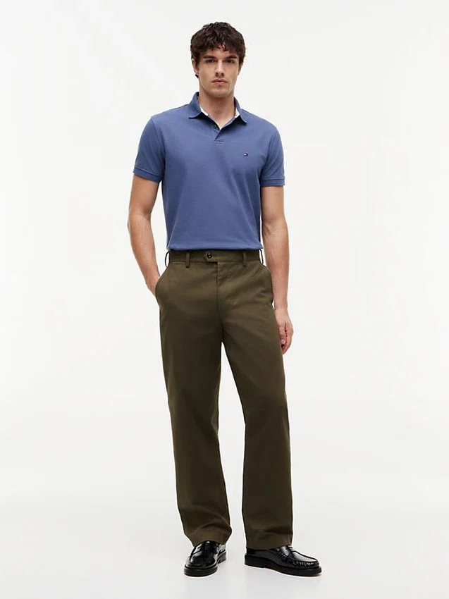 Polo Tommy com corte regular e elástico Polo Tommy com corte regular e elástico