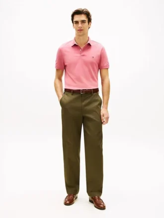 Polo Tommy com corte regular e elástico