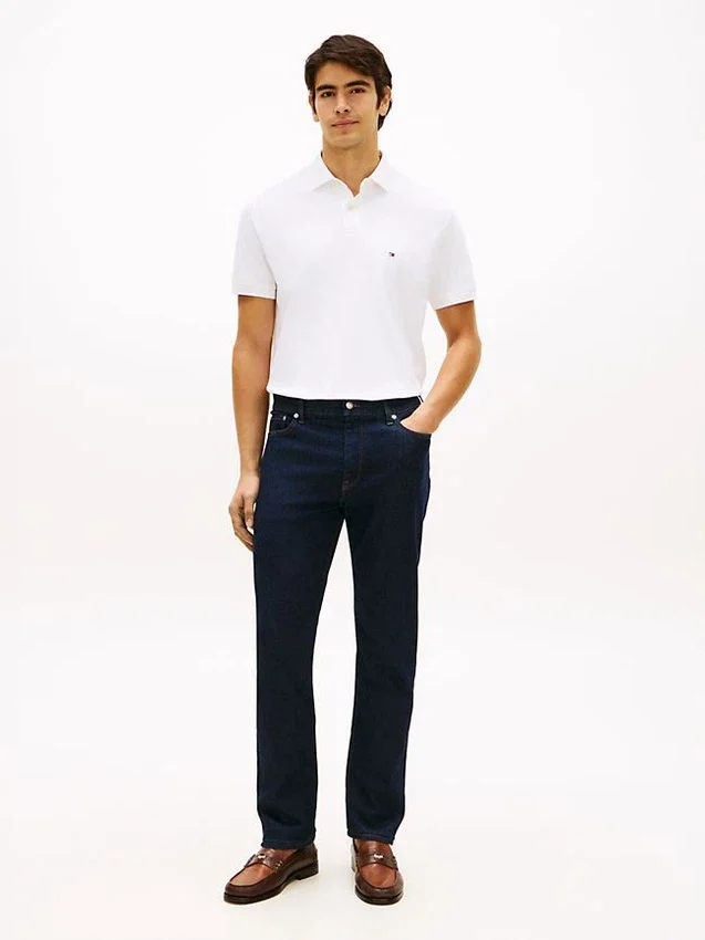 Polo Tommy com corte regular e elástico Polo Tommy com corte regular e elástico