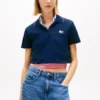 Polo Tommy Jeans de corte curto e largo Polo Tommy Jeans de corte curto e largo