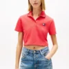 Polo Tommy Jeans de corte curto e largo Polo Tommy Jeans de corte curto e largo