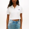 Polo Tommy Jeans de corte curto e largo Polo Tommy Jeans de corte curto e largo