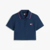Polo Tommy Jeans de corte curto e largo Polo Tommy Jeans de corte curto e largo