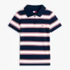 Polo Tommy Jeans de malha canelada com corte justo Polo Tommy Jeans de malha canelada com corte justo