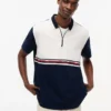 Polo Tommy Jeans Relaxed com fecho de correr de um quarto Polo Tommy Jeans Relaxed com fecho de correr de um quarto