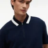 Polo Tommy Jeans Relaxed com fecho de correr de um quarto Polo Tommy Jeans Relaxed com fecho de correr de um quarto