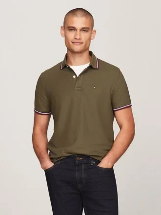 Polo Tommy Wicking de corte regular Polo Tommy Wicking de corte regular