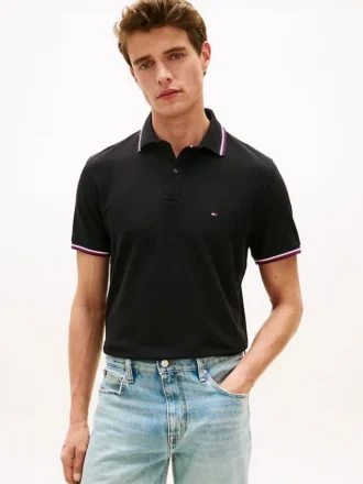 Polo Tommy Wicking de corte regular