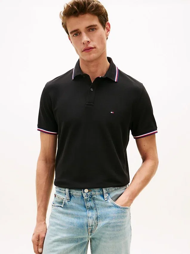 Polo Tommy Wicking de corte regular Polo Tommy Wicking de corte regular