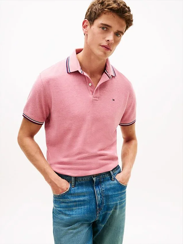 Polo Tommy Wicking de corte regular Polo Tommy Wicking de corte regular