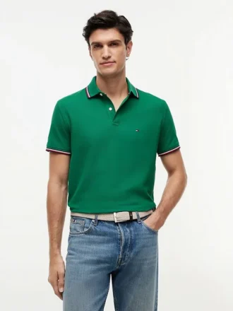 Polo Tommy Wicking de corte regular