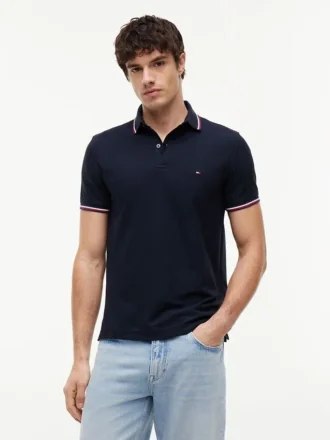 Polo Tommy Wicking de corte regular