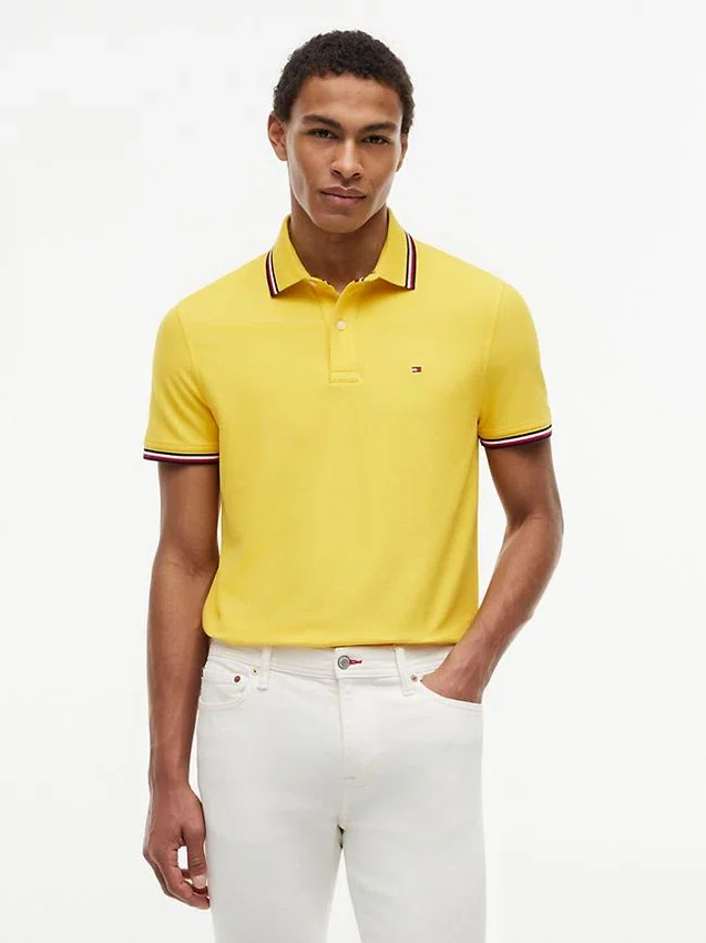 Polo Tommy Wicking de corte regular Polo Tommy Wicking de corte regular