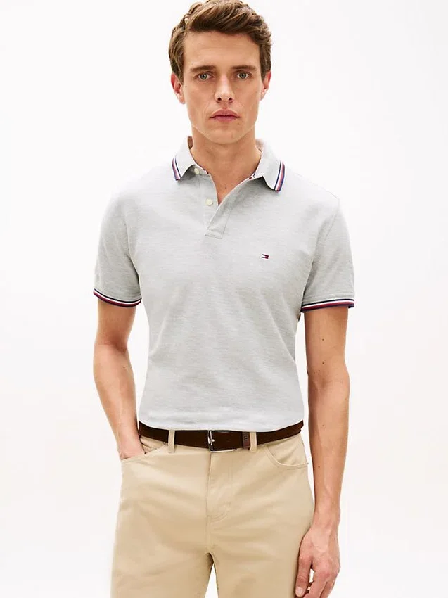 Polo Tommy Wicking de corte regular Polo Tommy Wicking de corte regular