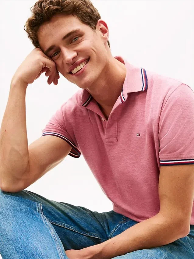 Polo Tommy Wicking de corte regular Polo Tommy Wicking de corte regular