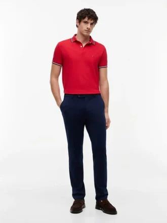 Polo Tommy Wicking de corte regular