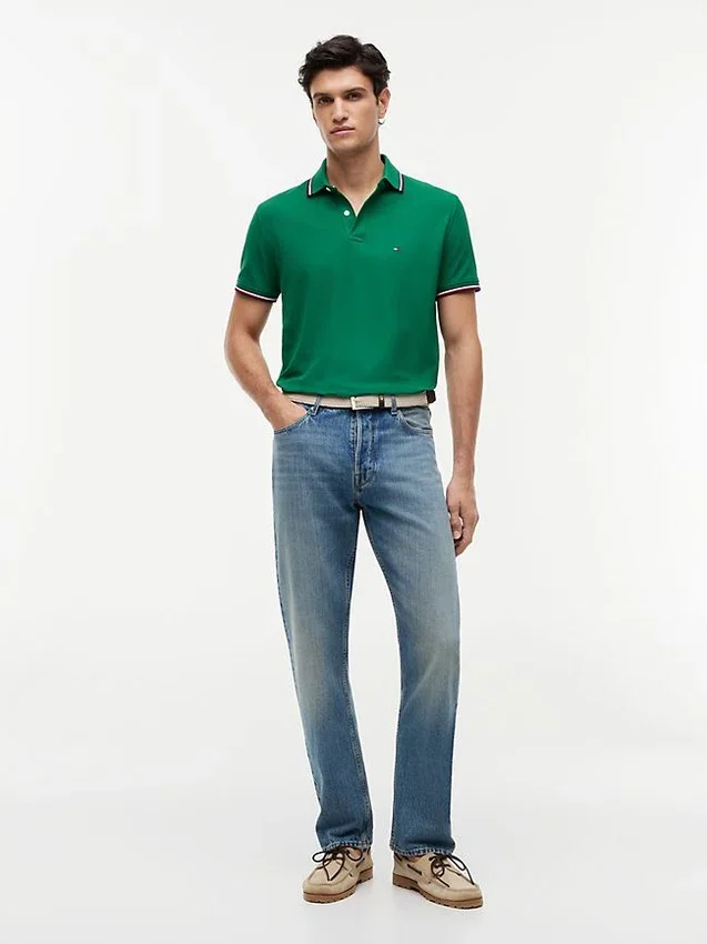 Polo Tommy Wicking de corte regular Polo Tommy Wicking de corte regular